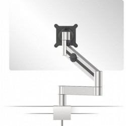 Monitor-Halterung mit Arm fur 1 Monitor Tischklemme metallic silber