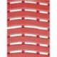 Grilaj de pardoseala Yoga Spa Basic rosu L60xD90 cm