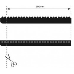 Randleiste Solid Fatigue-Step weibliche Kante Ecke schwarz