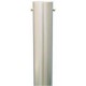 Catarg cilindric din aluminiu cu brat, 360G D75 mm inaltime 7,0 m, manson de sol DKA/1,2 m din aluminiu