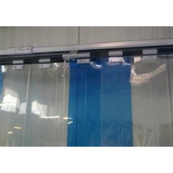 Kunststoffstreifen transparent B300xS3 mm Rolle a. 50 m