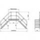 uberstieg 60 Grad 3 Stufen B 600 mm lichte Hohe 680 mm Ausladung 1850 mm