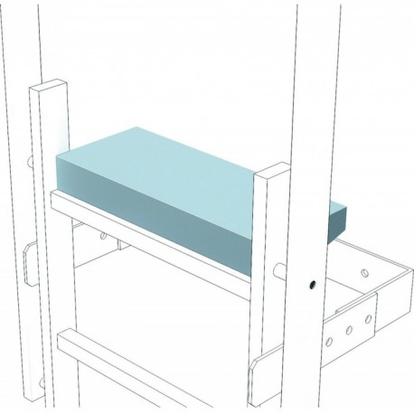 Ausstiegstritt Stufe B520xT150 mm Aluminium eloxiert