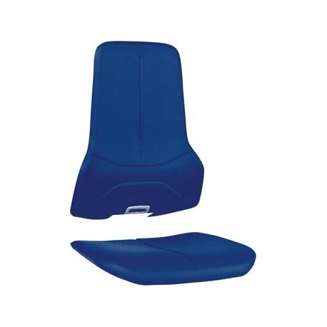 Polsterelement Stoff blau fur Arbeitsstuhl Neon