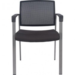 Husa NET pentru scaun pivotant de birou neagra, scaun de sedinta cu spatar plasat asamblat partial