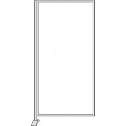 Stellwandelement Whiteboard B800xH1750mm