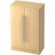 Schrank grau/Ahorn 80x42x127 cm