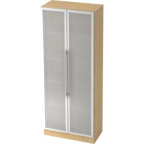 Schrank grau/Ahorn 2004x800x420mm m.Glasture