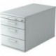 Rollcontainer TC30 42,8x80x51,2 cm Grau