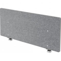 Akustik-Trennwand ARW12 fur 120er Tisch grau-meliert, Filzoptik