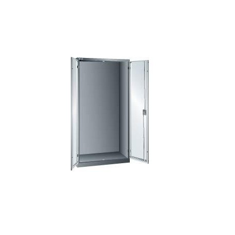 Flugelturenschrank B1000xT580xH1950mm RAL 7035,Vollblechtur Leergehause