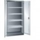 Flugelturenschrank B1000xT580xH1950mm RAL 7035,Vollblechtur 4 Boden