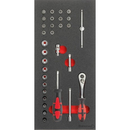 Modul de scule 1/3 cheie tubulara 1/4" FORMAT