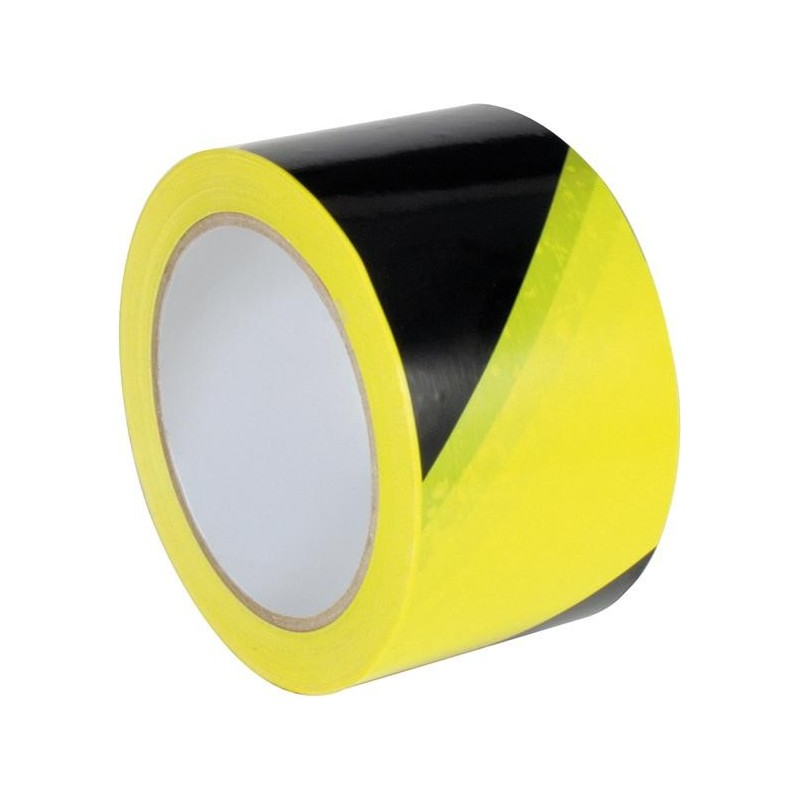 Selbstklebendes Warn- und Markierungsband: Farbe Gelb / Schwarz