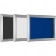 Schaukasten B547xT80xH807 mm 2x2 4 Blatt DIN A4 blaue Ruckwand