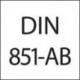 Freza pentru canale în T, DIN 851-AB, HSSCo5, FORMAT