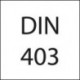 Randalina de precizie cu tesitura pentru modelare prin randalinare, DIN 403, forma GE