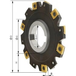 Scheibenfräser o. Bd. D 80 x 4 mm Z 8