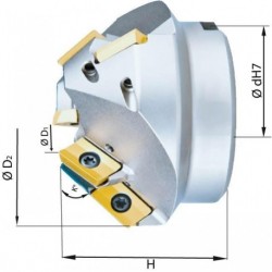 Fasenfräser 15G Z 6 f. XPHT16