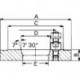 Stahlflansch D55027/22 100mm KK 3 Röhm