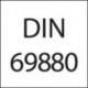 Portscula radiala, stanga, forma B2, VDI, DIN 69880