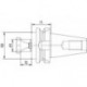 Portscula pentru freza frontala cu orificiu al canalului de racire JIS B 6339 (MAS-BT), Form AD/B, HAIMER