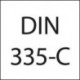 Tesitor si debavurator cu coada cilindrica, DIN 335-C, HSS, 90°, TiN, FORMAT