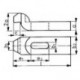 Spanneisen D6316 6,6x60mm FOR