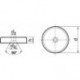NdFeB-Flachgr.Magn.m.Bohr16 x 4,5 mm FORMAT