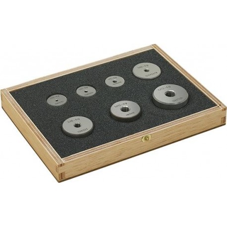 Set calibre inel filetate TRECE M3-M12, in cutie de lemn