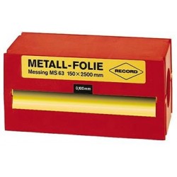 Metallfolie Stahl rostfr.150x2500x0,025mm Record