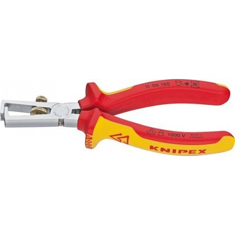 Abisolierzange VDE 160mm m.M.K.Griff Knipex