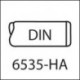Alezor ultraperforant pentru gauri strapunse VHM-HNC-VA, DIN 6535-HA, TiAlN, BECK