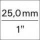 Maner tip T cu glisor 1", DIN 3122 A 25 - ISO 3315, HAZET
