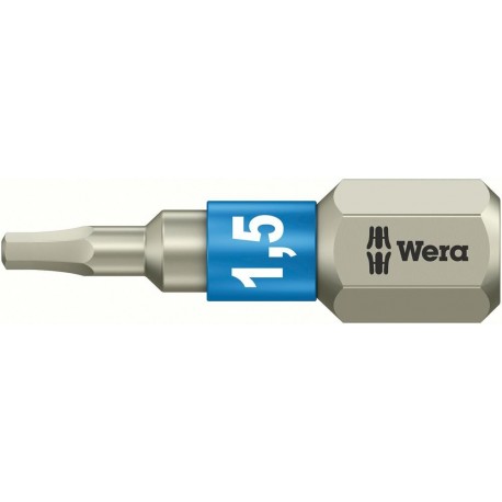 Bit 1/4" DIN3126 C6,3 Hex 1,5x 25mm rostfr.Wera