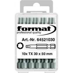 Bit 1/4" DIN 3126 E 6,3 PH2x50mm 10er Pack FORMAT