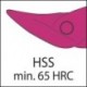 Foarfeca manuala pentru tabla, Ideal, HSS, cu tais pe dreapta, (min. 65 HRC), ERDI