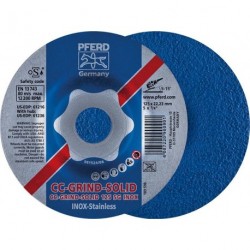 Disc de slefuit pentru prelucrarea otelului SG-ELASTIC CC-GRIND-SOLID INOX, PFERD