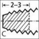 M.Gewindeb. D371C M3,0 TiN FORMAT