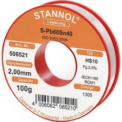 Radiolot D. 2 mm Nr.508521 100g Stannol