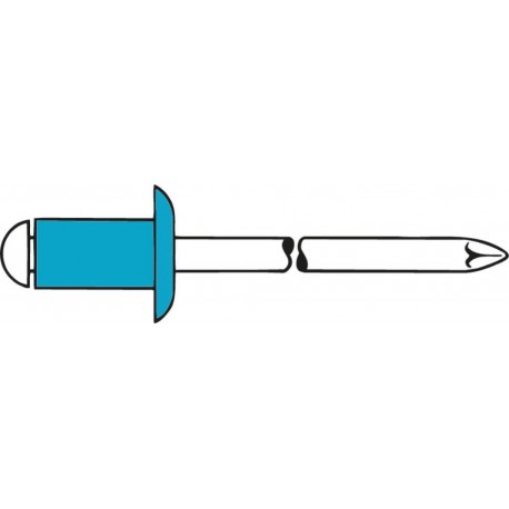 Blindniet A2/VA Flachrdk. 3 x 6mm Gesipa