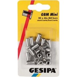 Mini-set piulite pentru nituri oarbe aluminiu, GESIPA