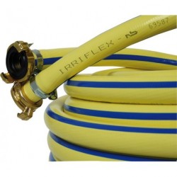 Wasserschlauch Irriflex PVC, gelb 1/2" m.Kupl 25m