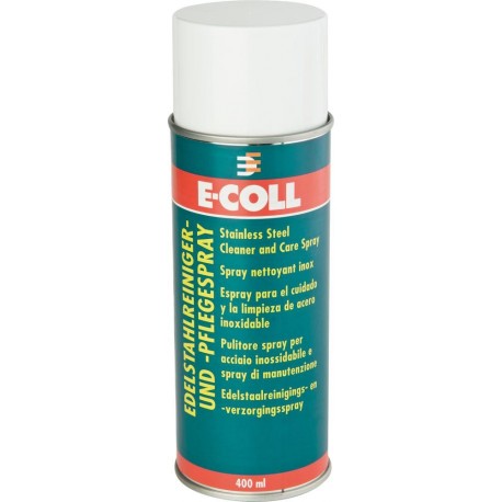 Edelstahlreiniger- und Pflegespray 400ml E-COLL