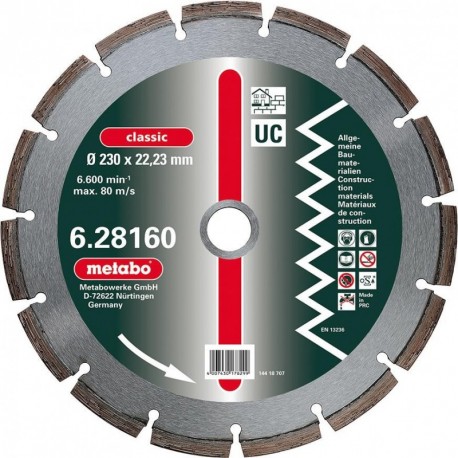 Disc de debitat diamantat Ø 125 mm Classic Metabo