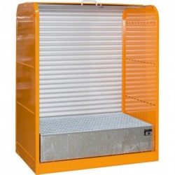 Gefahrstoffrollladenschr 1300x870x1610, orange