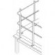 Contor liniar balustrada de siguranta. pentru platforma de depozitare inaltime 1100 mm plinta 100 mm