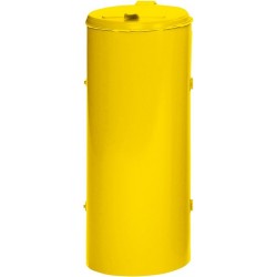 Abfallsammler mit Tur 120 l gelb H 900 mm