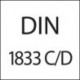 Freza coada de randunica, HSS-E, DIN 1833 C, 60°, FORMAT
