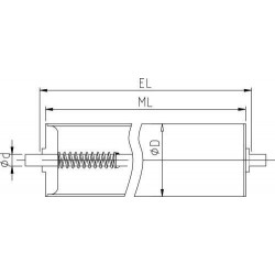 Tragrolle Serie 9240 SV 40x1.5 SV 200 mm